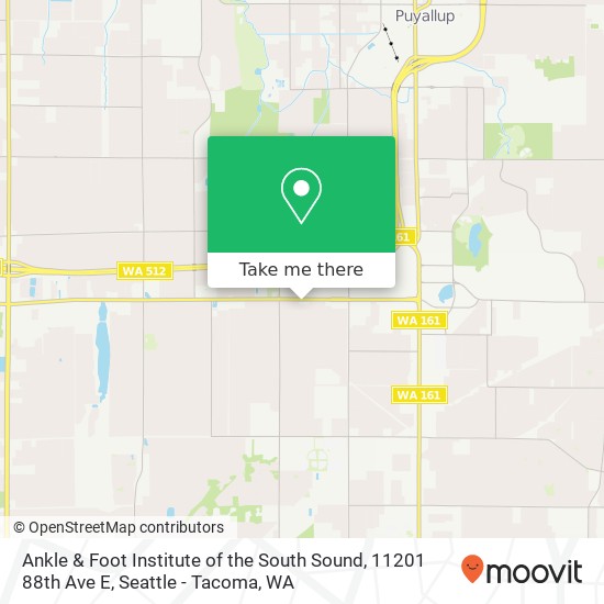 Mapa de Ankle & Foot Institute of the South Sound, 11201 88th Ave E