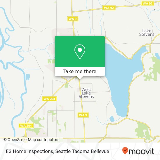 Mapa de E3 Home Inspections, Lake Stevens, WA 98258