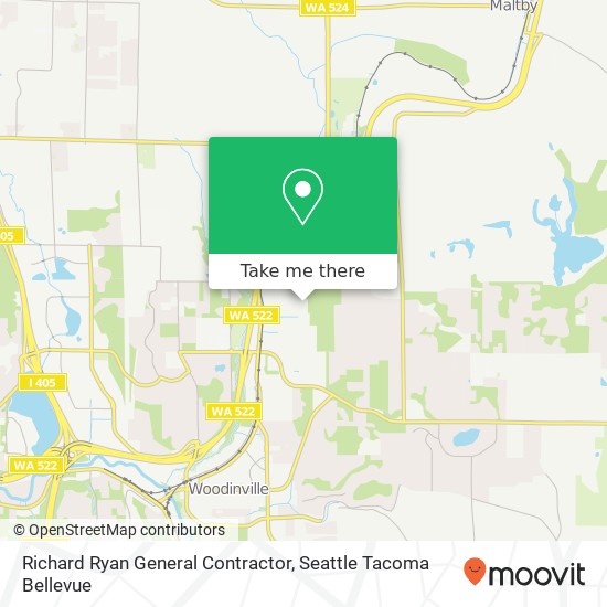 Richard Ryan General Contractor map