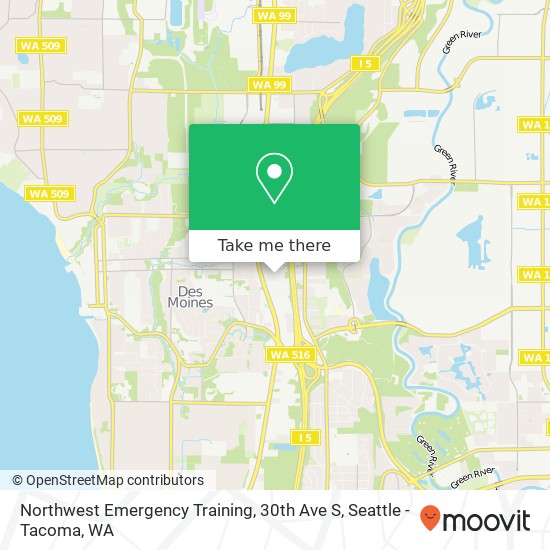 Mapa de Northwest Emergency Training, 30th Ave S