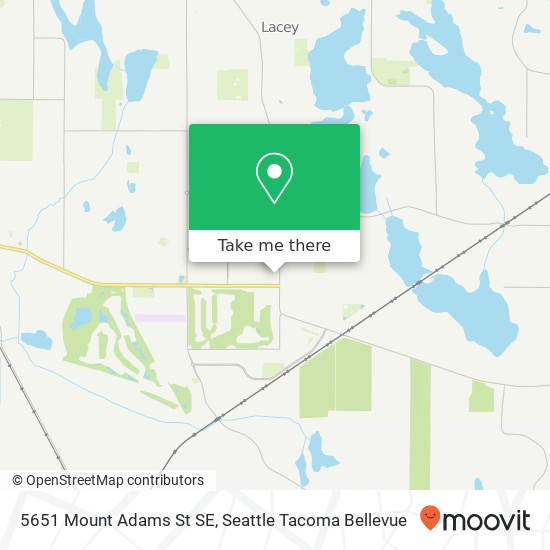 Mapa de 5651 Mount Adams St SE, Lacey, WA 98503