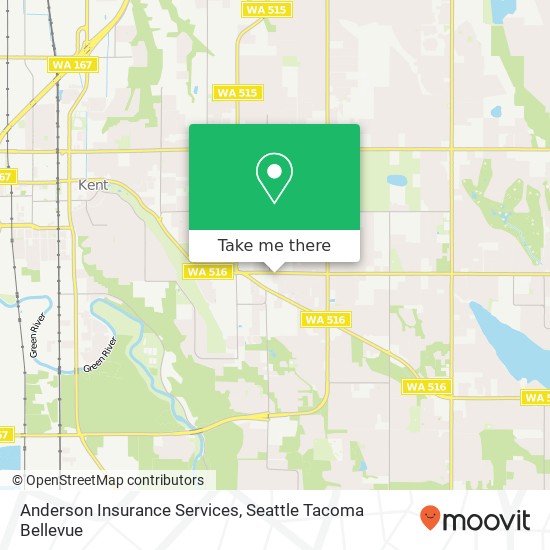 Anderson Insurance Services, SE 256th Pl map