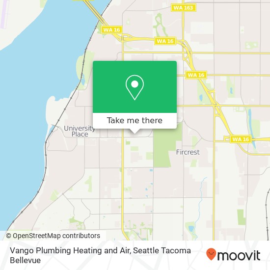 Vango Plumbing Heating and Air, 2637 Cascade Pl W map