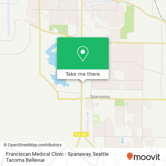 Franciscan Medical Clinic - Spanaway, 144 169th St S map