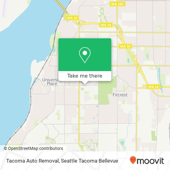 Tacoma Auto Removal, 27th St W map