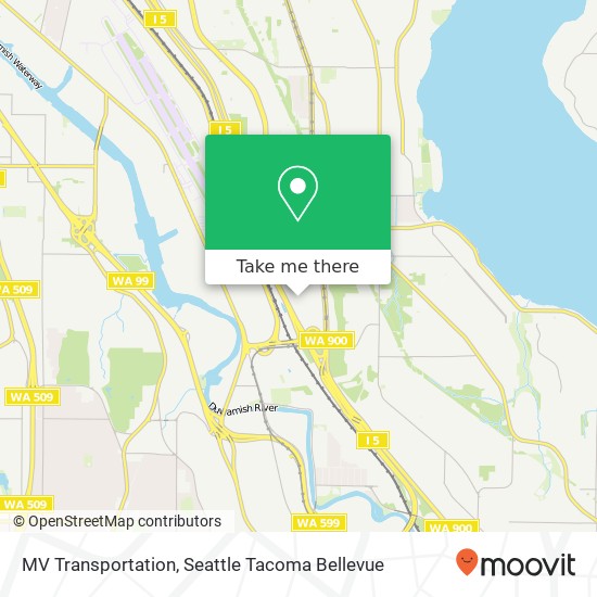 Mapa de MV Transportation, 9833 40th Ave S