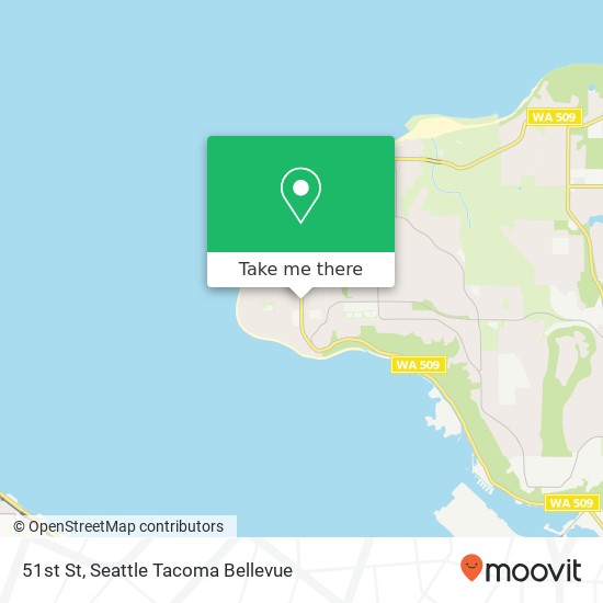Mapa de 51st St, Tacoma, WA 98422