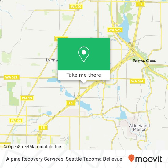 Mapa de Alpine Recovery Services, 4202 198th St SW