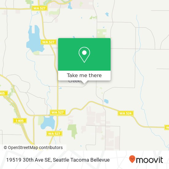 Mapa de 19519 30th Ave SE, Bothell, WA 98012