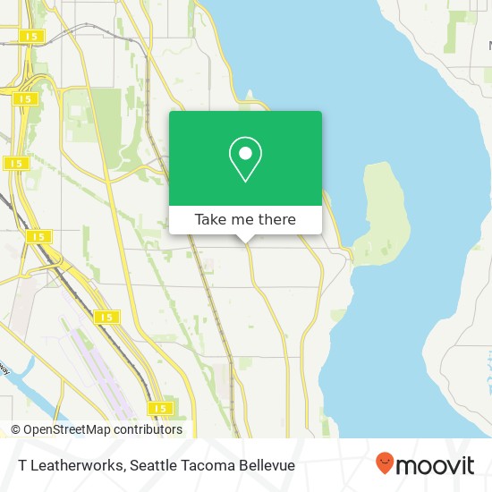 Mapa de T Leatherworks, 5617 Rainier Ave S