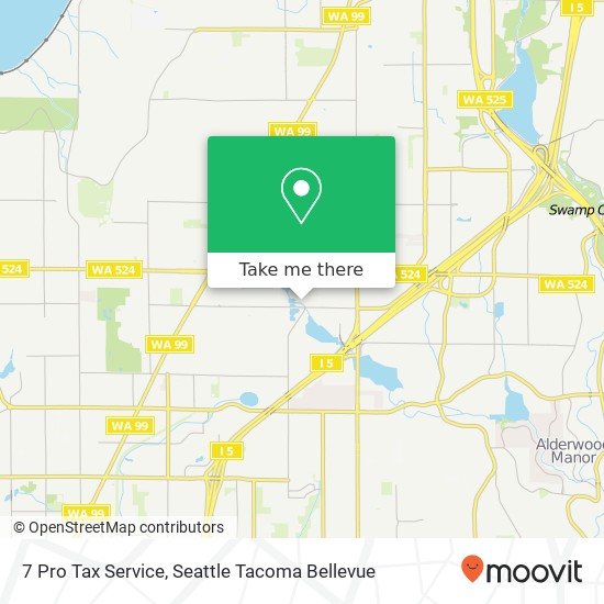 Mapa de 7 Pro Tax Service, 19910 50th Ave W