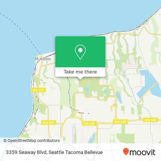 Mapa de 3359 Seaway Blvd, Everett, WA 98203