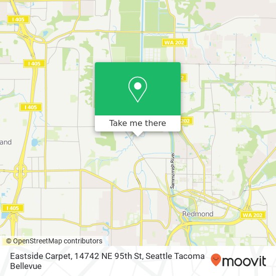 Mapa de Eastside Carpet, 14742 NE 95th St