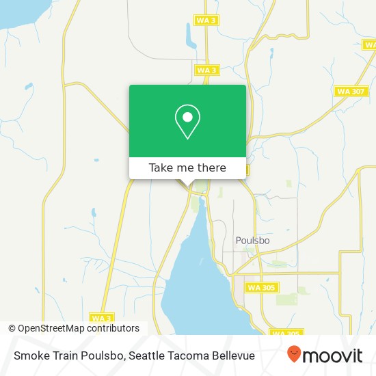 Smoke Train Poulsbo, 20373 Viking Ave NW map