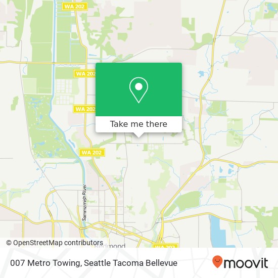 007 Metro Towing, 170th Ave NE map