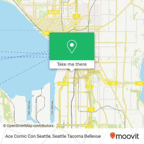 Ace Comic Con Seattle map