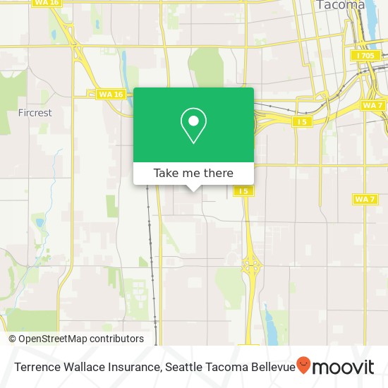 Terrence Wallace Insurance, S 43rd St map