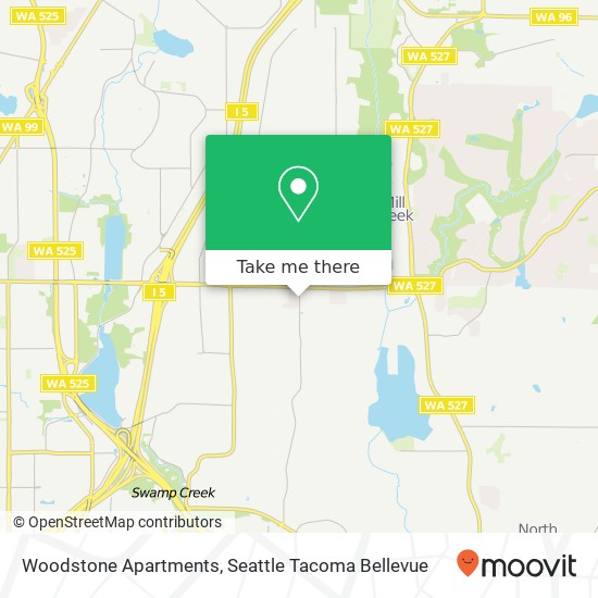 Mapa de Woodstone Apartments, 16520 North Rd