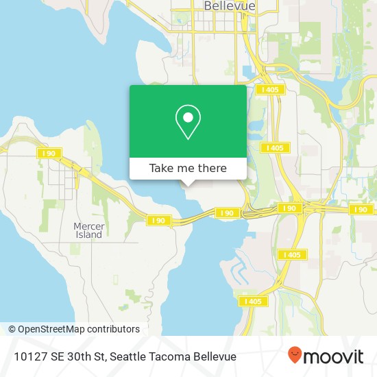 Mapa de 10127 SE 30th St, Bellevue, WA 98004