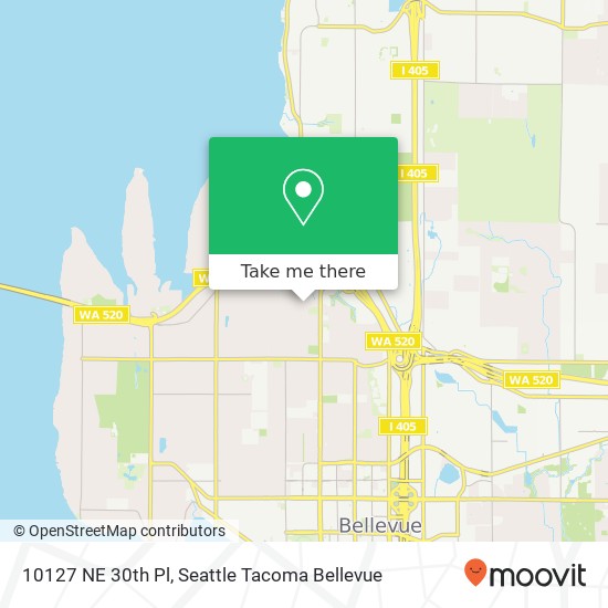 10127 NE 30th Pl, Bellevue, WA 98004 map