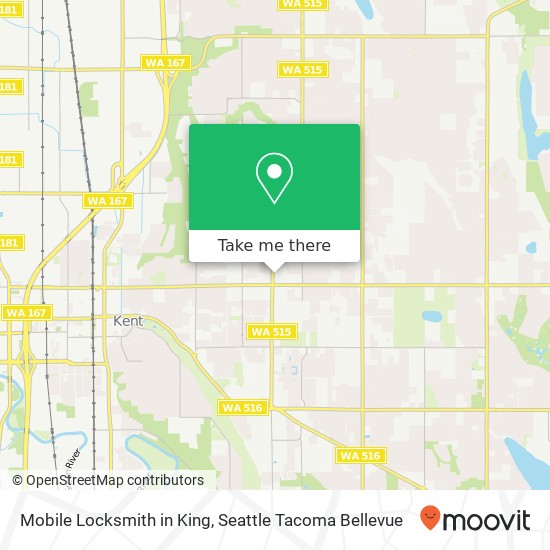 Mapa de Mobile Locksmith in King, 23812 104th Ave SE