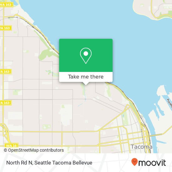 Mapa de North Rd N, Tacoma, WA 98406