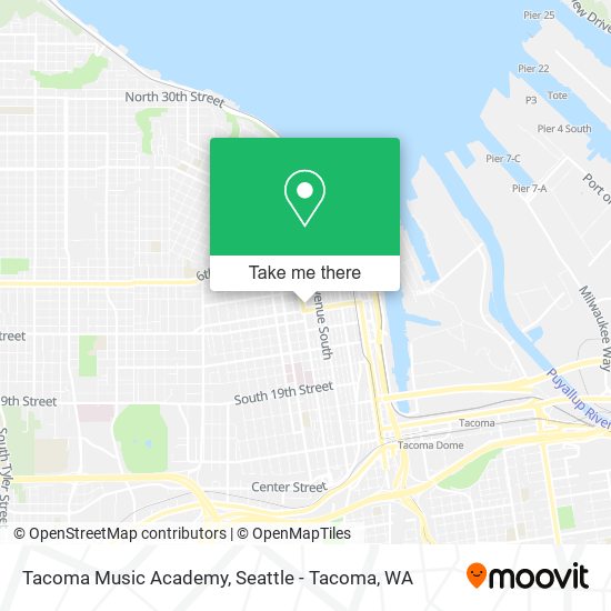 Mapa de Tacoma Music Academy