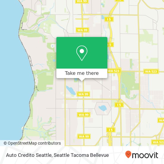 Auto Credito Seattle map