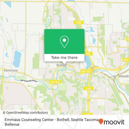 Mapa de Emmaus Counseling Center - Bothell, 10116 Main St