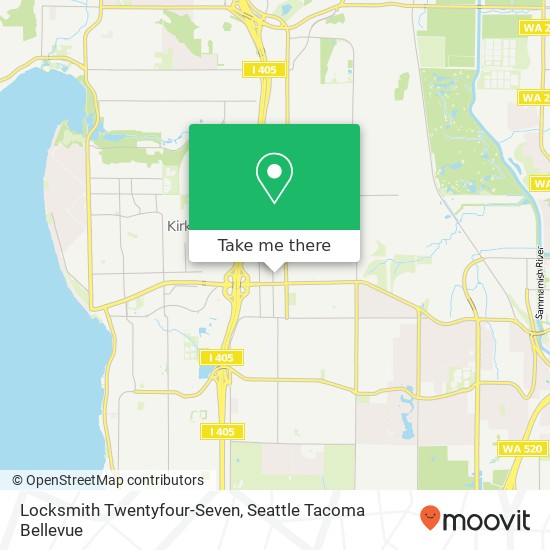 Locksmith Twentyfour-Seven, 8554 122nd Ave NE map