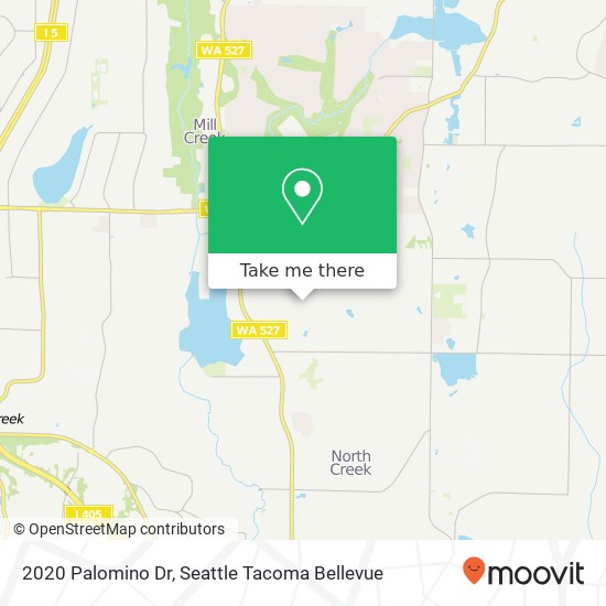 Mapa de 2020 Palomino Dr, Bothell, WA 98012