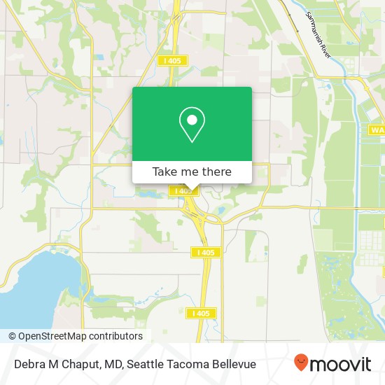 Mapa de Debra M Chaput, MD, 12710 Totem Lake Blvd NE