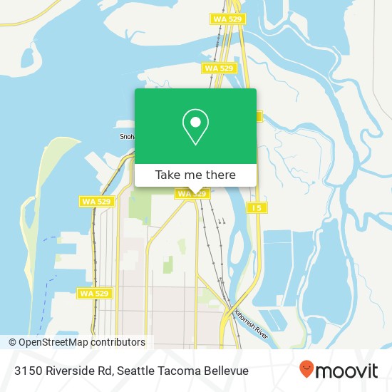 Mapa de 3150 Riverside Rd, Everett, WA 98201