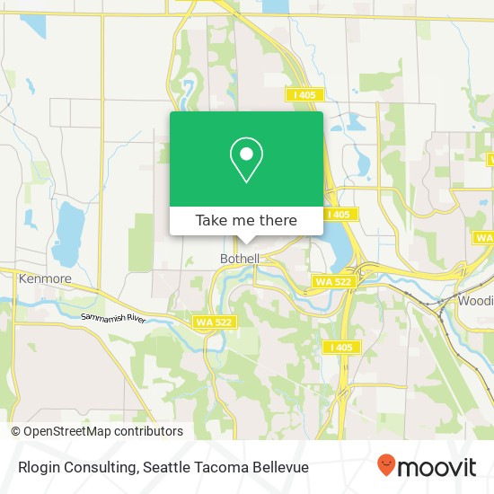 Mapa de Rlogin Consulting, 101st Ave NE