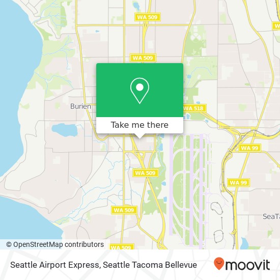 Seattle Airport Express map