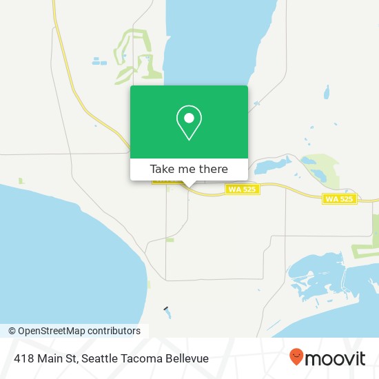 Mapa de 418 Main St, Freeland, WA 98249