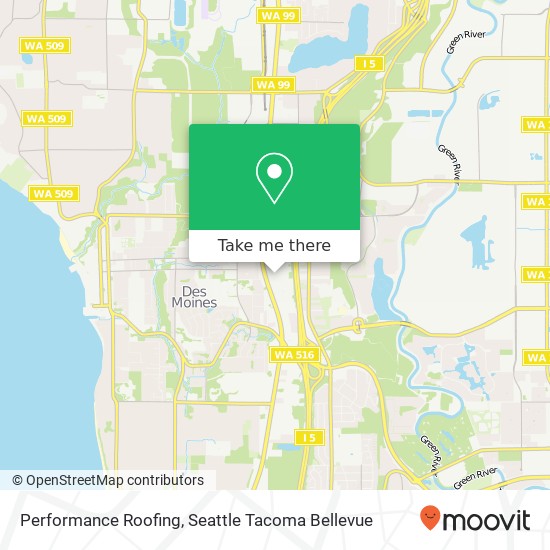 Mapa de Performance Roofing, 30th Ave S