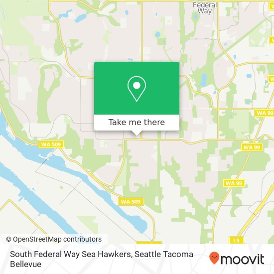South Federal Way Sea Hawkers, 35509 21st Ave SW map