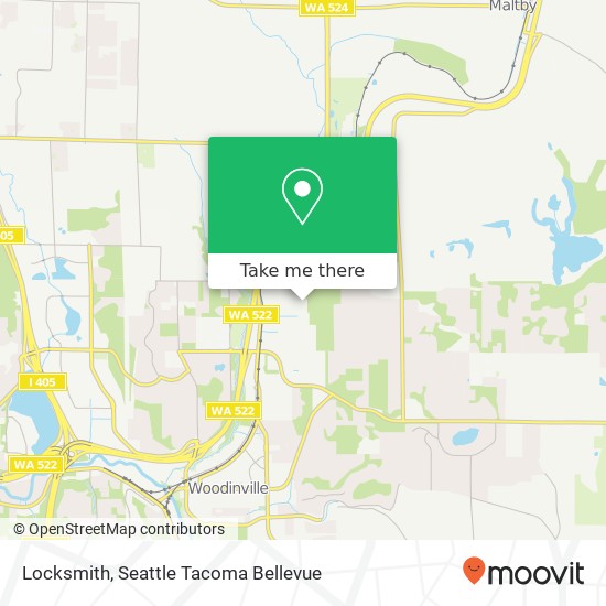 Mapa de Locksmith, 20250 144th Ave NE