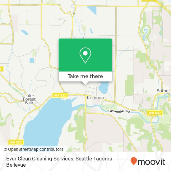 Mapa de Ever Clean Cleaning Services, 68th Ave NE