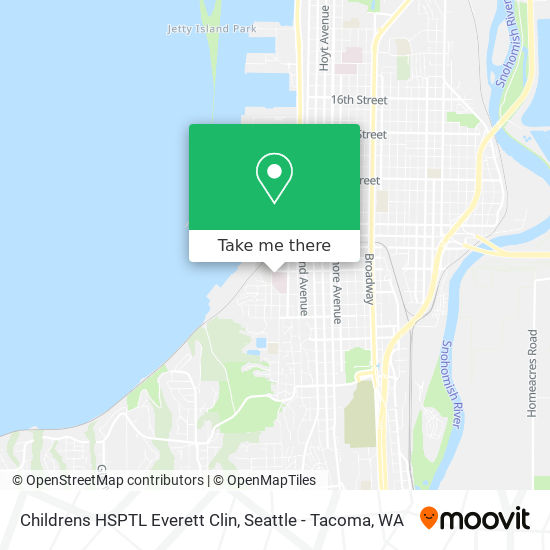 Childrens HSPTL Everett Clin map