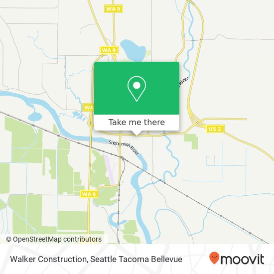 Walker Construction map