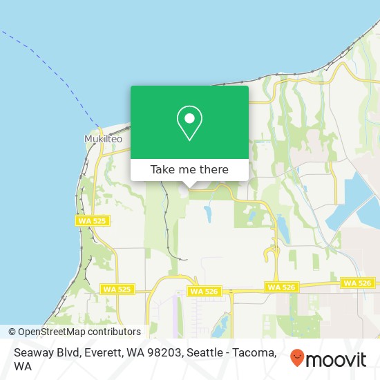 Mapa de Seaway Blvd, Everett, WA 98203