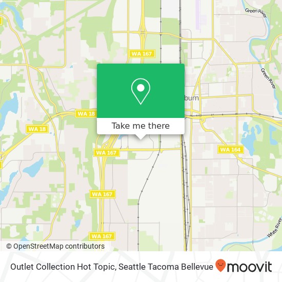 Outlet Collection Hot Topic map