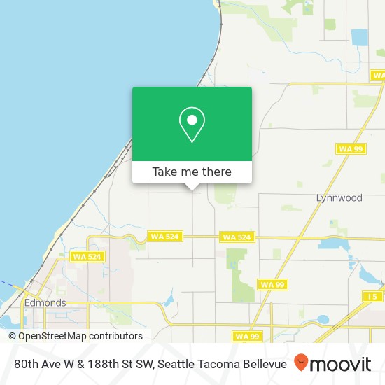 80th Ave W & 188th St SW, Edmonds, WA 98026 map