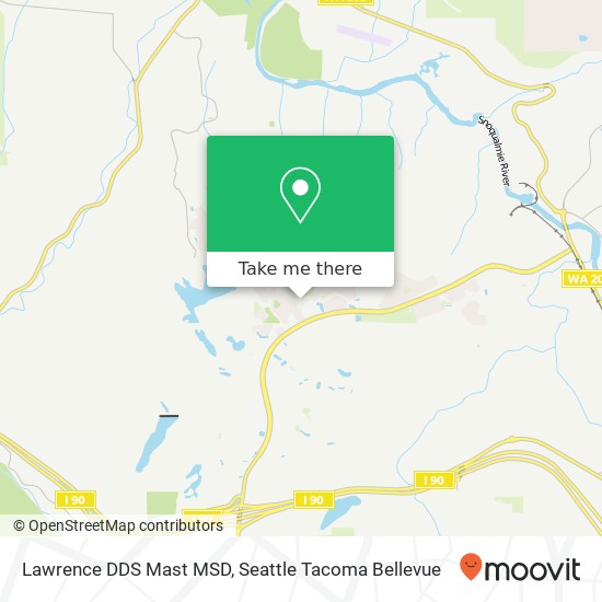 Mapa de Lawrence DDS Mast MSD, 34929 SE Ridge St