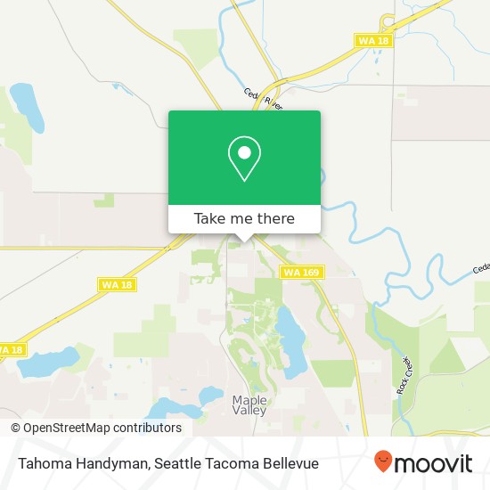 Mapa de Tahoma Handyman, 222nd Pl SE