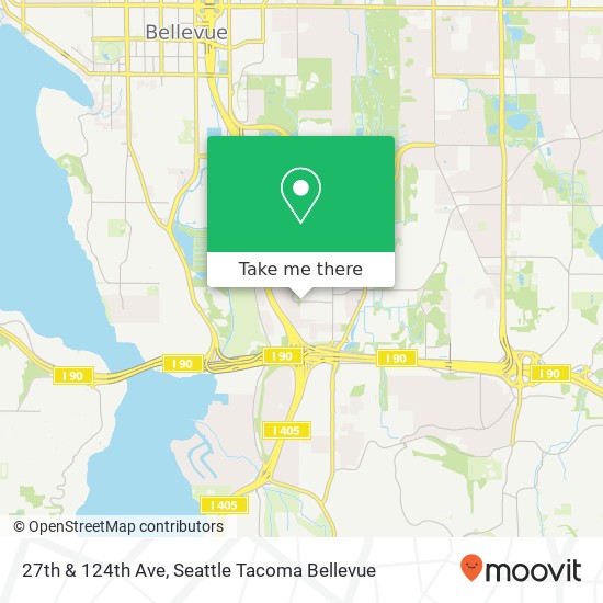 Mapa de 27th & 124th Ave, Bellevue, WA 98005