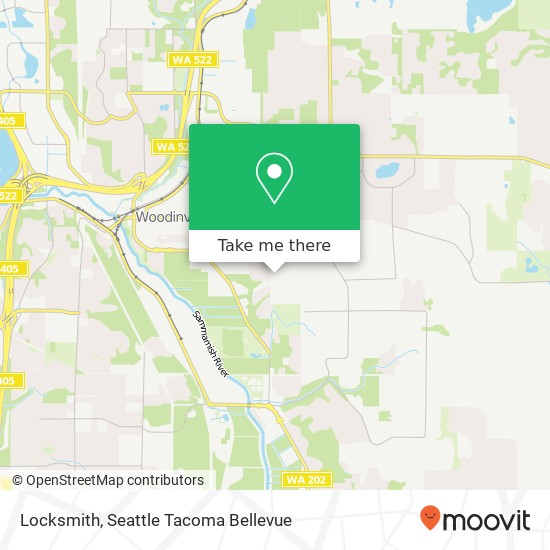 Mapa de Locksmith, 16528 148th Ave NE