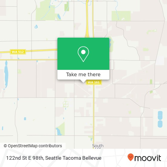 Mapa de 122nd St E 98th, Puyallup, WA 98373